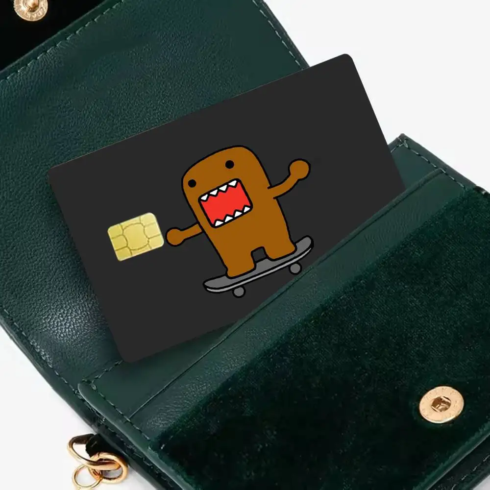 Cool Cute Domo-kun kawaii 4pcs 1Set Card Stickers Small Waterproof Chip 4PCS Card Sticker Anti-Scratch