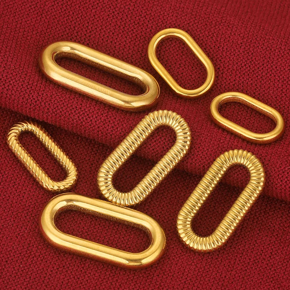 5/10pcs Stainless Steel Crude Heavy Twill Circle Oval Bezel for Jewelry Making Charm Earrings Conectors Supplies Wholesale Craft