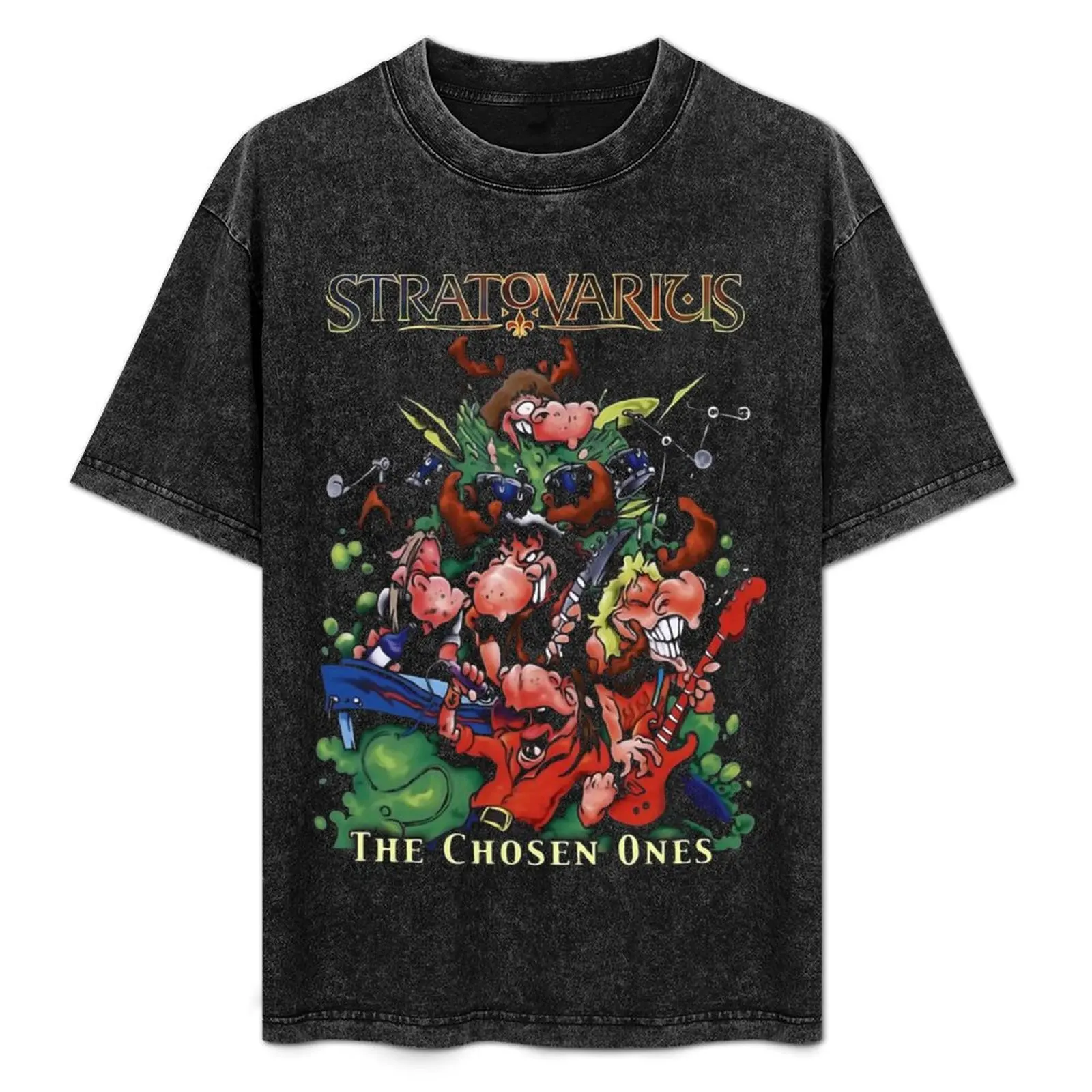 

STRATOVARIUS BAND T-Shirt Big and Tall Crew Neck Tee