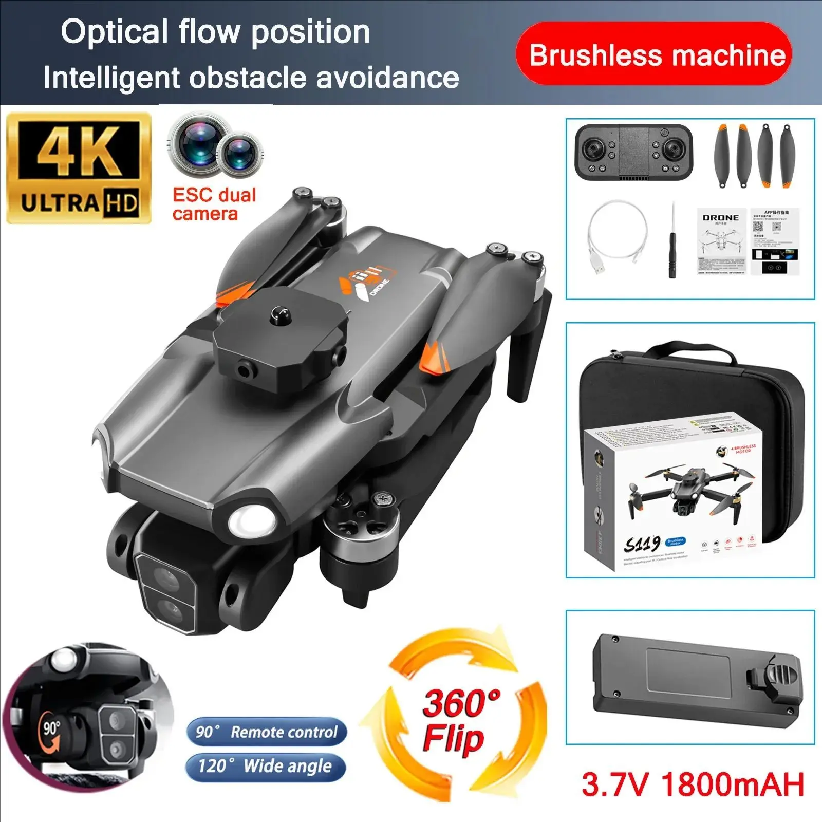 S119 Cam Drone 4K D…