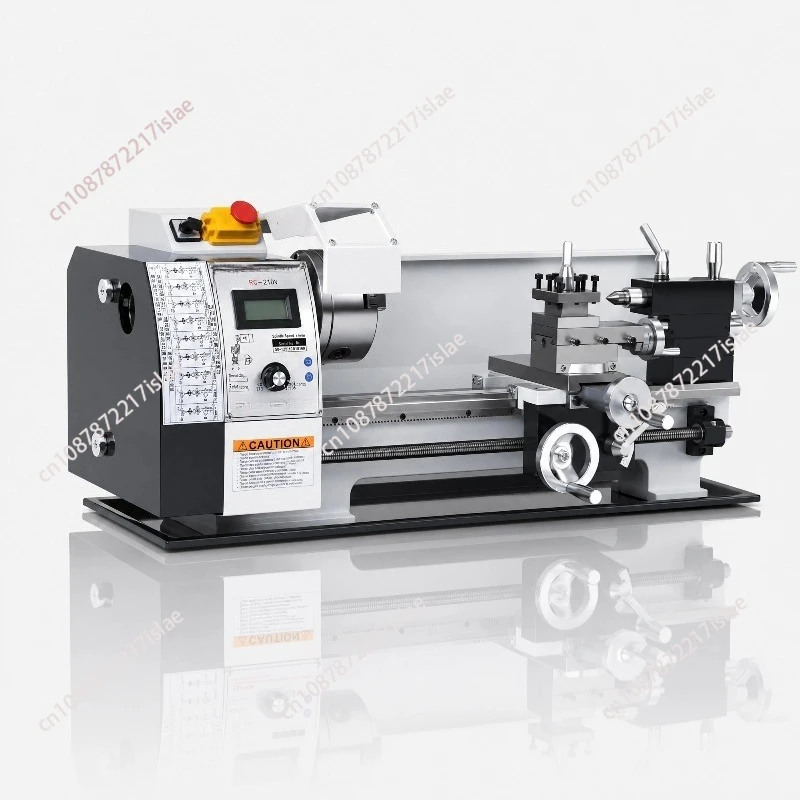 

Variable Speed Mini Metal Bench Lathe, 220V/110V Brushless Motor Household Processing Lathe