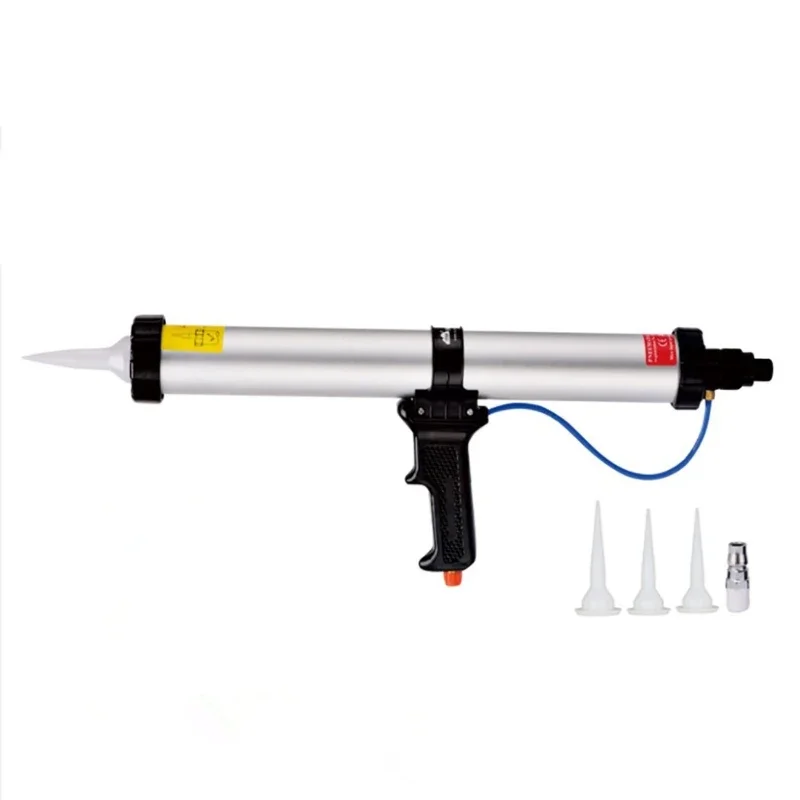 

15 inch Pneumatic Caulking Gun 600ML Cement Glass Adhesive Glue Silicone Sealant Air Gun Machine for 300 400 500 600ml Soft Glue