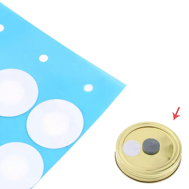 48 قطعة/ورقة 20 مللي متر الاصطناعية ورق فلتر ملصق ل تحت واسعة الفم غطاء جرة لوازم زراعة الفطر