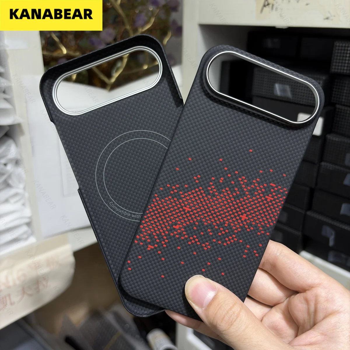 

Aramid Fiber (Kevlar) Case for iPhone 17 Air/17 Pro Max - Magnetic, Shockproof, Durable Protective Shell