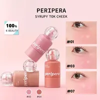 PERIPERA SYRUPY TOK CHEEK, Textura Líquida Hidratante, Ligera y No Pegajosa, Acabado Natural que se Fusiona con la Piel, K-Beauty, Maquillaje Coreano