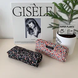 Monedero de PANA con estampado Floral para mujer, bolsa de almacenamiento para cosméticos, pintalabios, maquillaje, Organizador