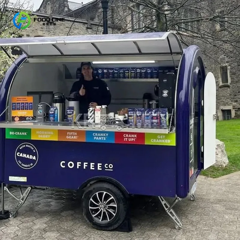 

Food Trailer with DOT CE Certificate Food Trailer Street Bbq Food Truck with Full Kitchen Equipments