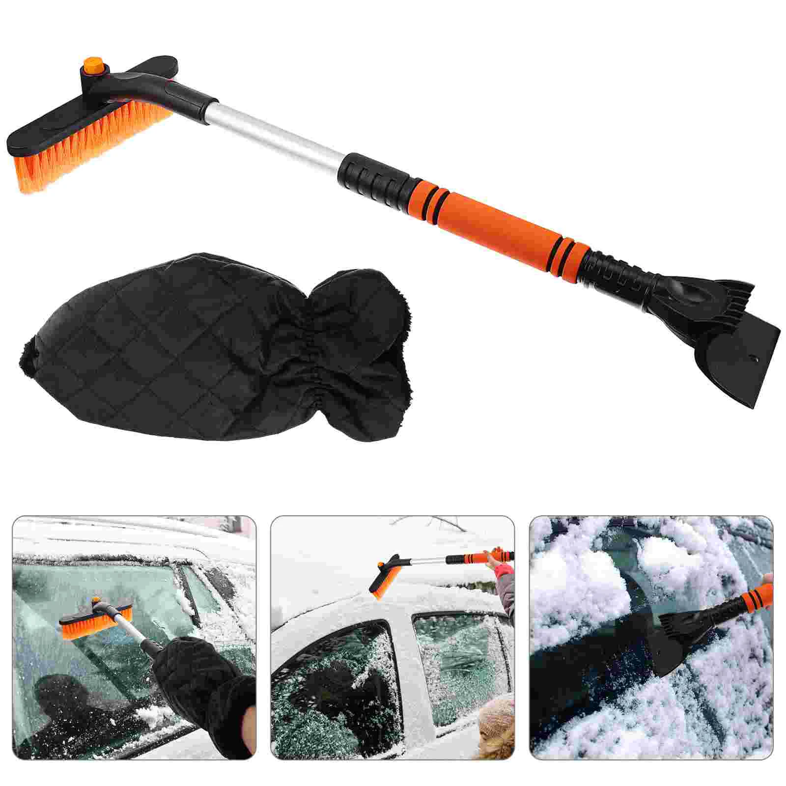 

Snow Clean Tool Windshield Removal Ice Glass Scraper Brush Remover Blower Car