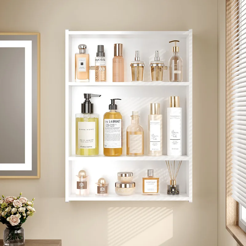Bathroom, toilet wall-mounted rack, toilet wall non-punching washstand, cosmetic storage rack