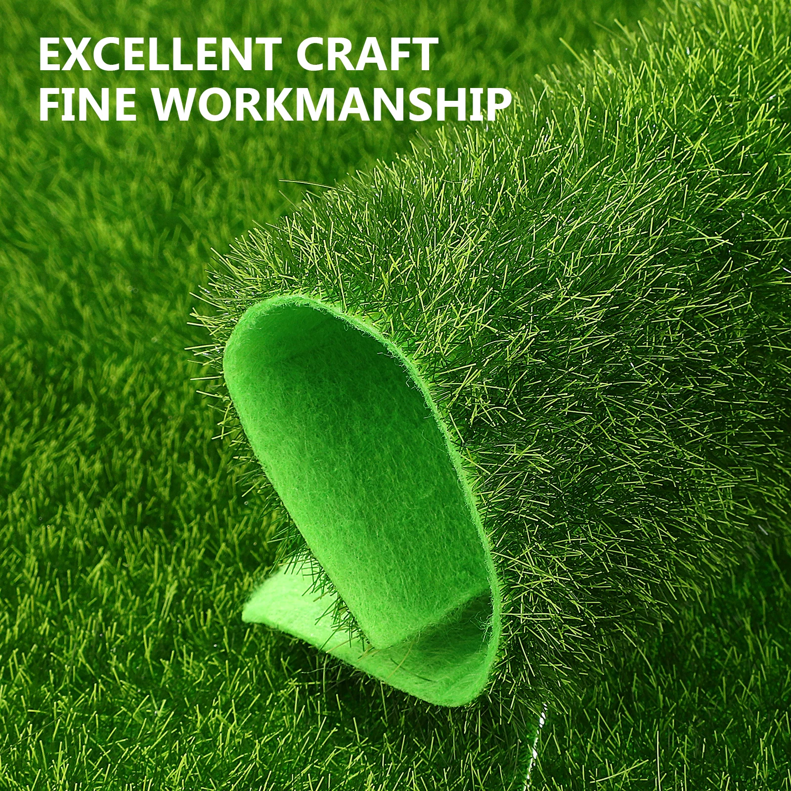 

12pcs Artificial Moss Decoration Realistic PVC Grass Carpet for Indoor Plants Craft Projects Simulation Faux Green