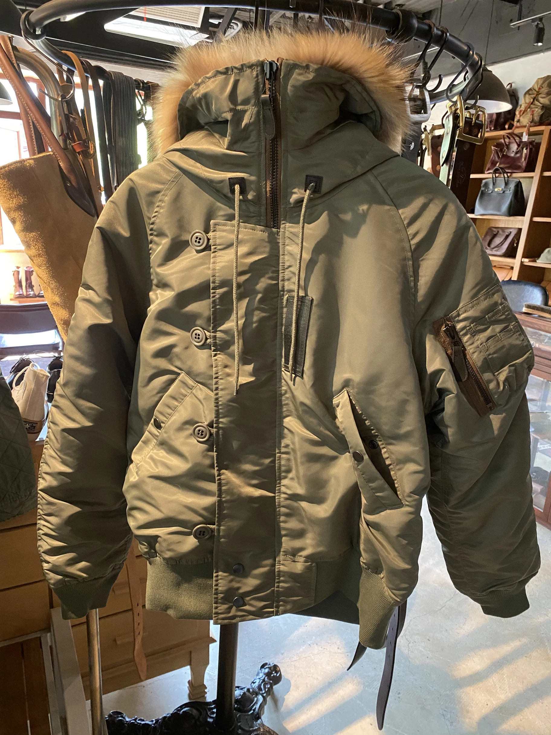 N2B hooded windproof cotton suit flight suit jacket