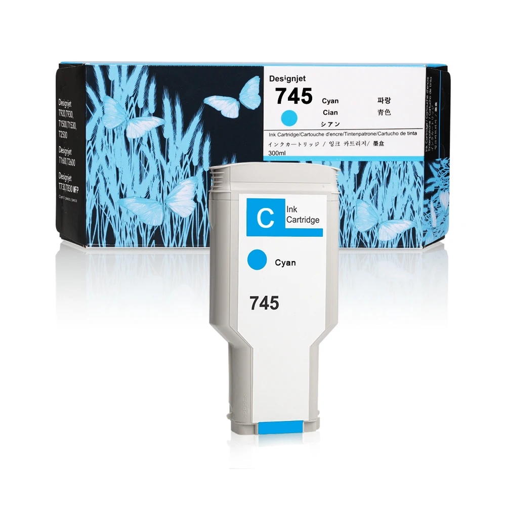 300ML 745 Ink Cartridges for HP DesignJet Z2600 Z5600 Printer Replacement for HP 745