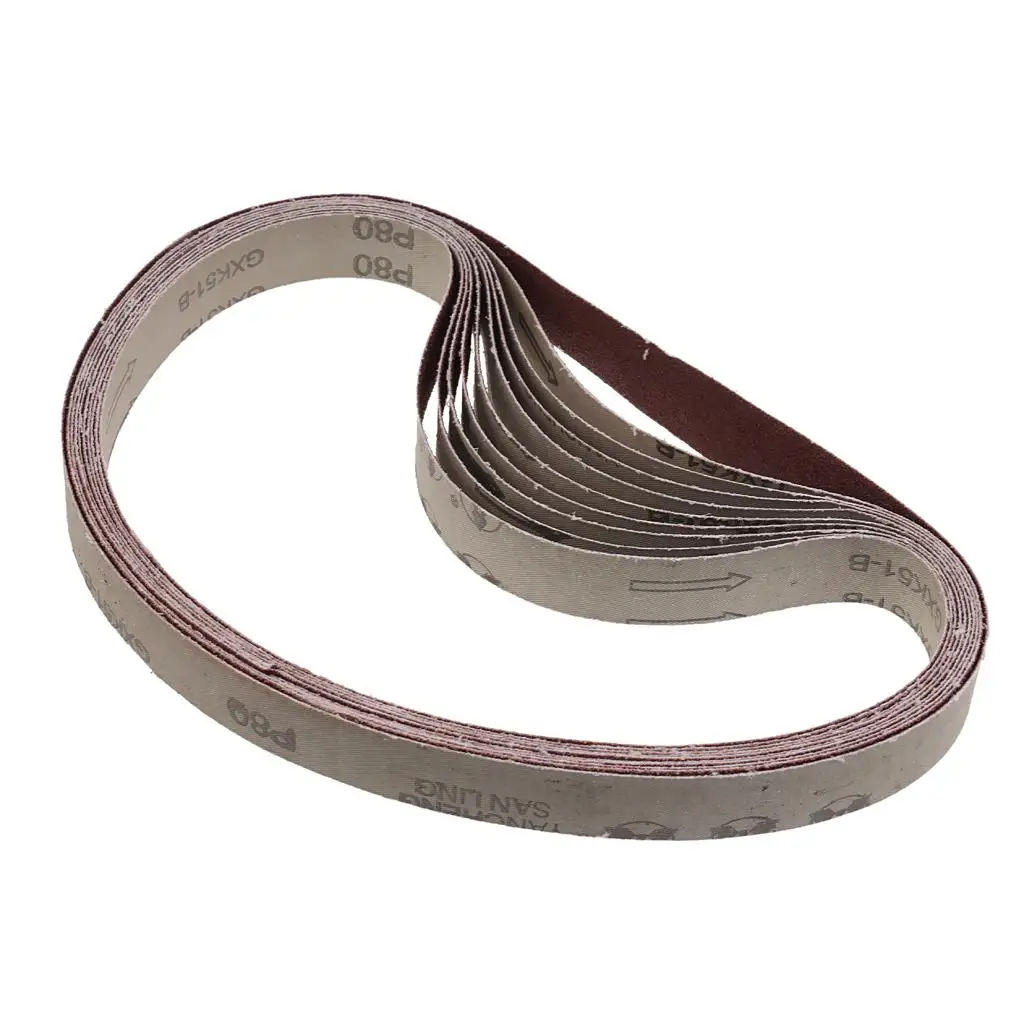 샌딩 벨트 20개 세트 36-600 그릿 25x762mm 도구 그라인더 액세서리