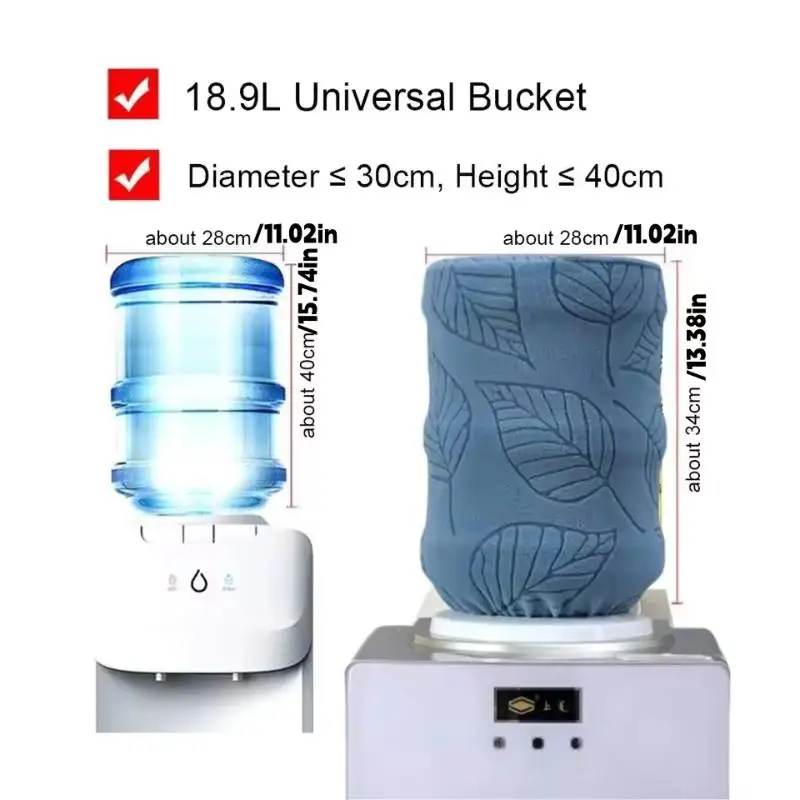 1Pcs Removable Reusable Bucket Sleeve Home Water Dispenser Cover Water Cooler Cover Furniture Protector Dustproof Cover