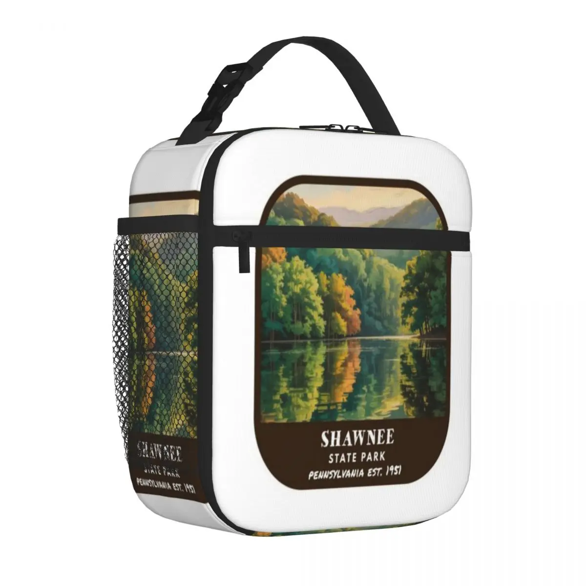Hot Sale Shawnee State Park (Pennsylvania) Gloss Finish Carry Lunch Bag Field Work Meal Meal Prep Bag