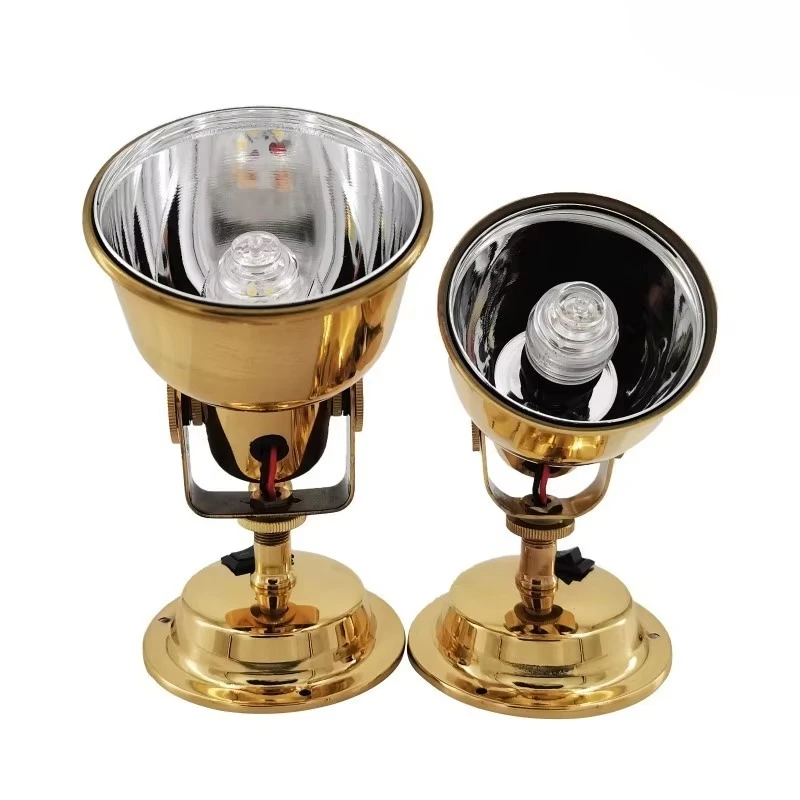 

Light Emitting Diode Table Lamp Reading Light, Ship Navigation Brass Reading Light