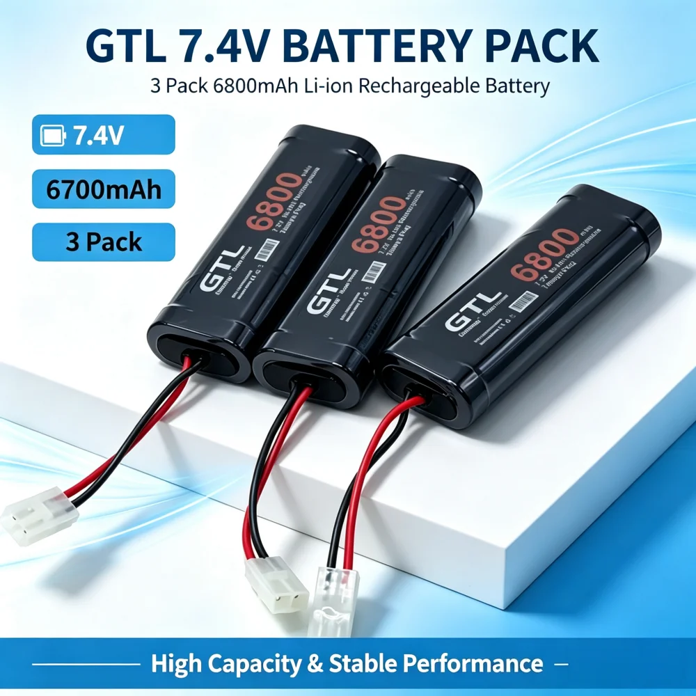6800mAh battery  NiMH battery pack RC car truck Bugibot tank ni mh Battery gray dinner power supply