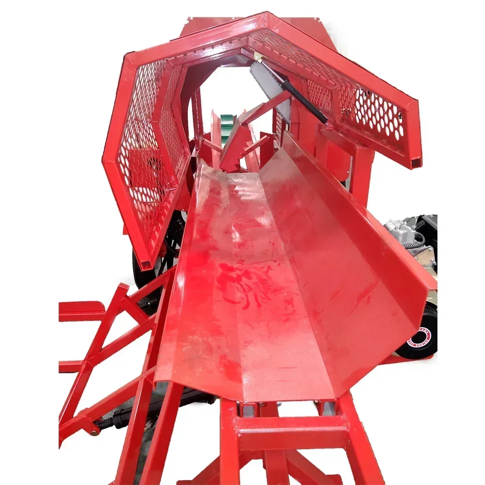 2025Hydraulic 30 ton infeed wood processor fast cutting firewood processor