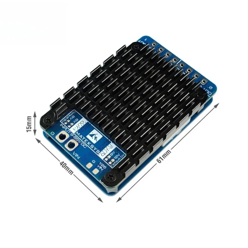 TopEs1pcs For MATEK POWER MODULE PM20S-2 With Two Independent Step-Down Voltage Regulators 9V To DC IN 25K Voltage Divider For D