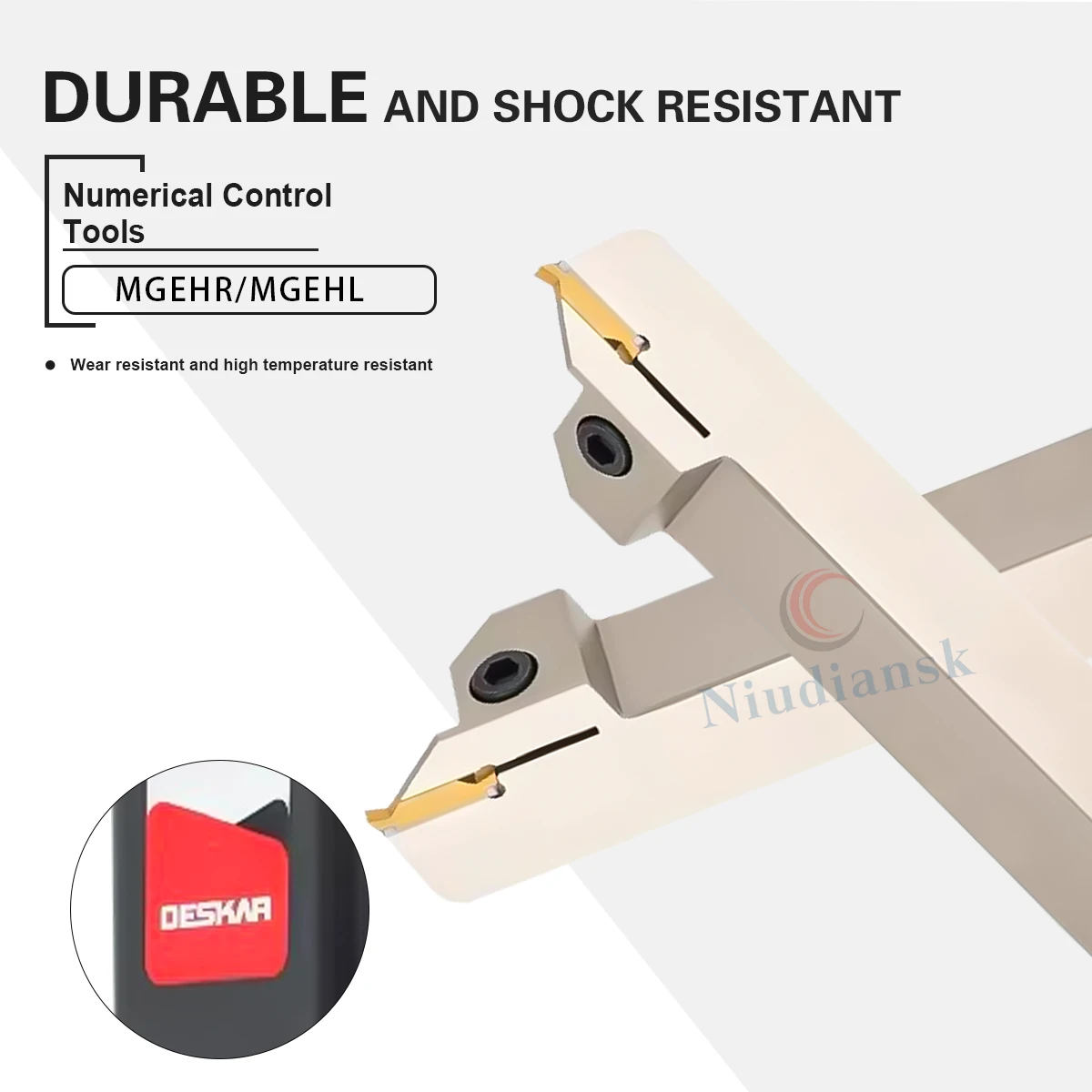 

DESKAR CNC White Tool Holder MGEHR1212 MGEHR1616/2020/2525 MGEHR MGEHL Slotting CNC Lathe Tools Holder For MGMN/MGGN/MRMN Tools