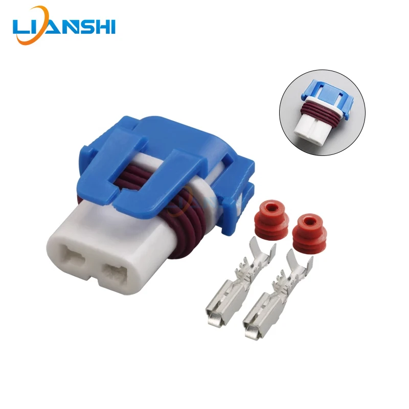 5set DJ9005A-21 ceramic car headlight plug ceramic horn socket connector 2 core connector