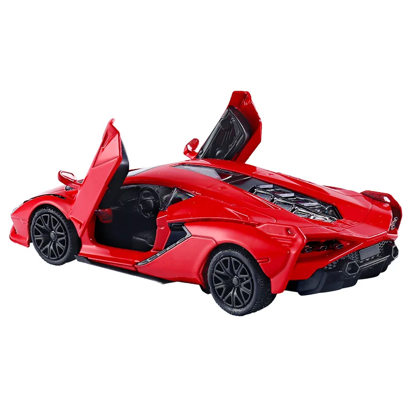 1:36 Lamborghini Sian modèle de voiture jouet alliage moulé sous pression retirer Collection supercar jouets véhicule pour décoration cadeaux