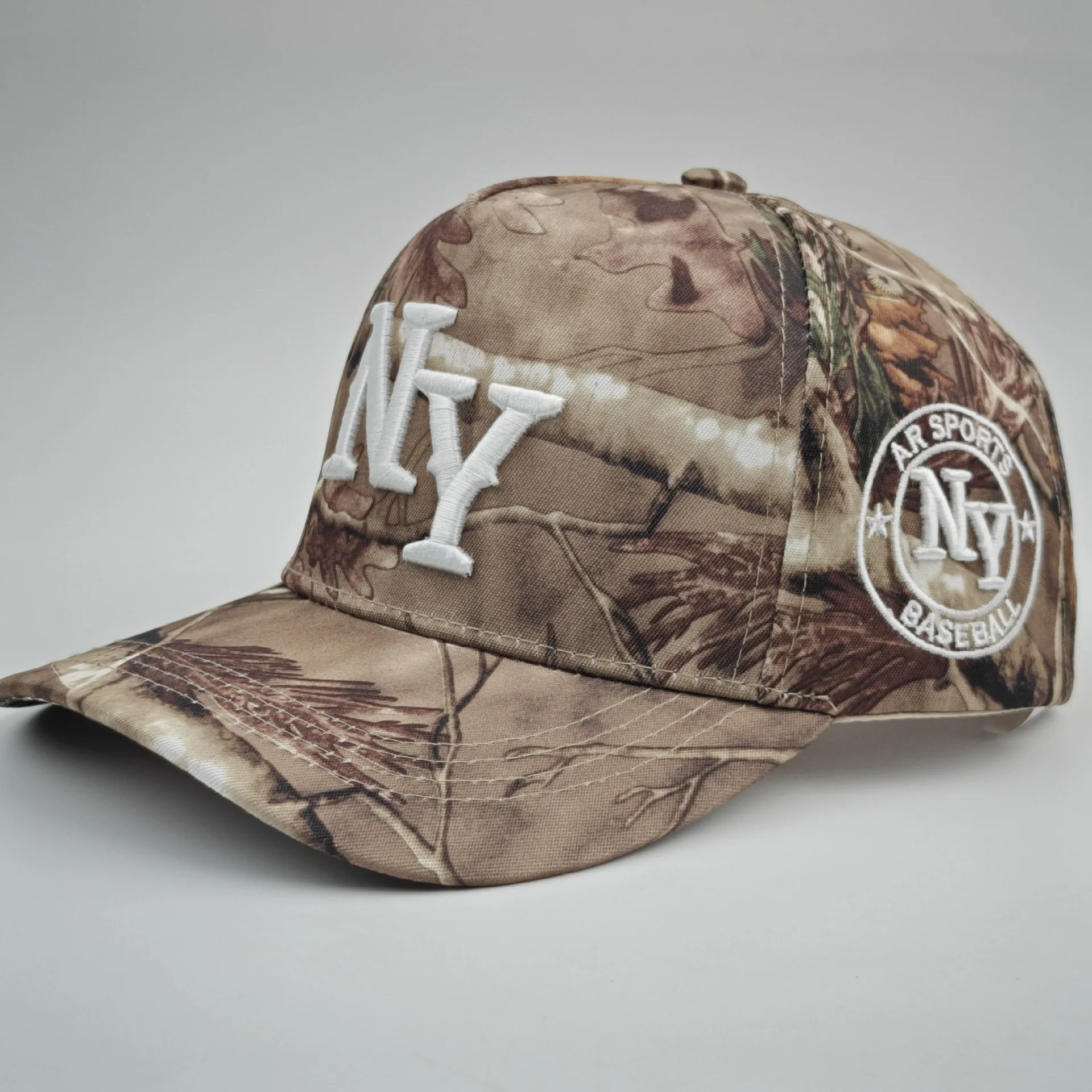 Trendy Python Printed Camouflage Baseball Cap Cartoon Letter Embroidered Camouflage Sun Hat Outdoor Leisure Hip-hop Baseball Cap