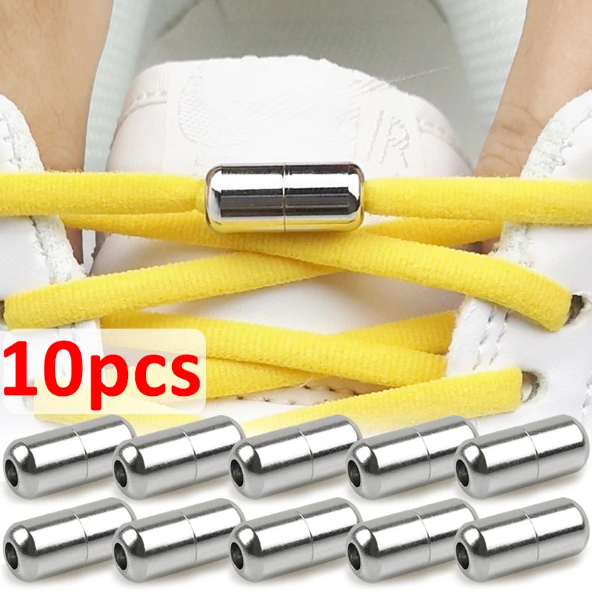 

Shoelaces Semicircle Buckles No Tie Buckle Connector for Shoes Sneakers Shoelace Quick Shoe Laces Lazy Metal Capsule Lock