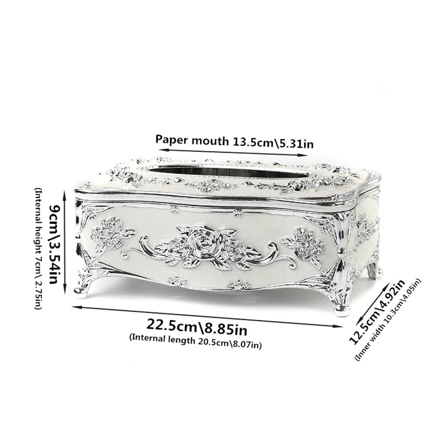 1pc Taschentuch box im europäischen Stil, Wohnküche, Wohnzimmer, Schlafzimmer, Restaurant, Bar, Extraktion sbox für Hotels ervietten, Plastik box – Detail 23