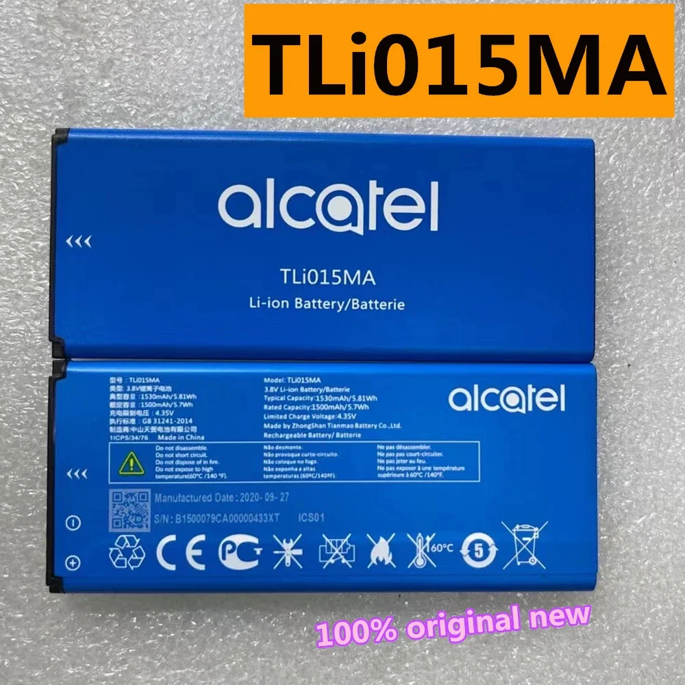 Batería Original TLi015MA Nueva de Alta Calidad de 1530 mAh para Alcatel One Touch PIXI 4 4.0 4034A 4034X 4034F 4034D TLi015M1 TLi015M7
