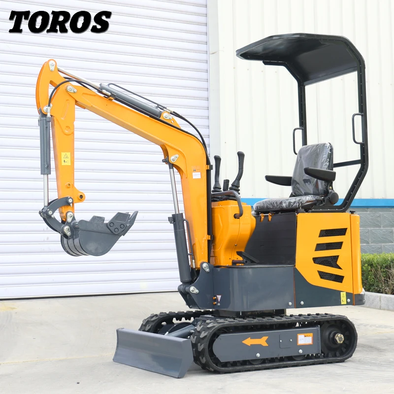 Side Swing Function 1 TON Mini Excavator With EURO V Emission Engine Machinery