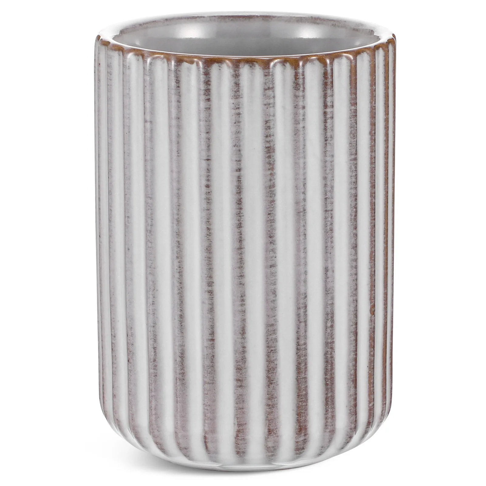 

300Ml Retro Striped Cup Ceramic Vintage Milk Cup for Coffee Tea Office Home Use Drinking Mug Beverage Container