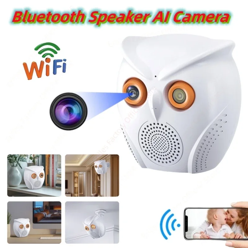 

Маленькая камера наблюдения Wi-Fi 2MP HD умная домашняя IP-видеокамера радионяня безопасности ночного видения двустороннее аудио удаленный мониторинг