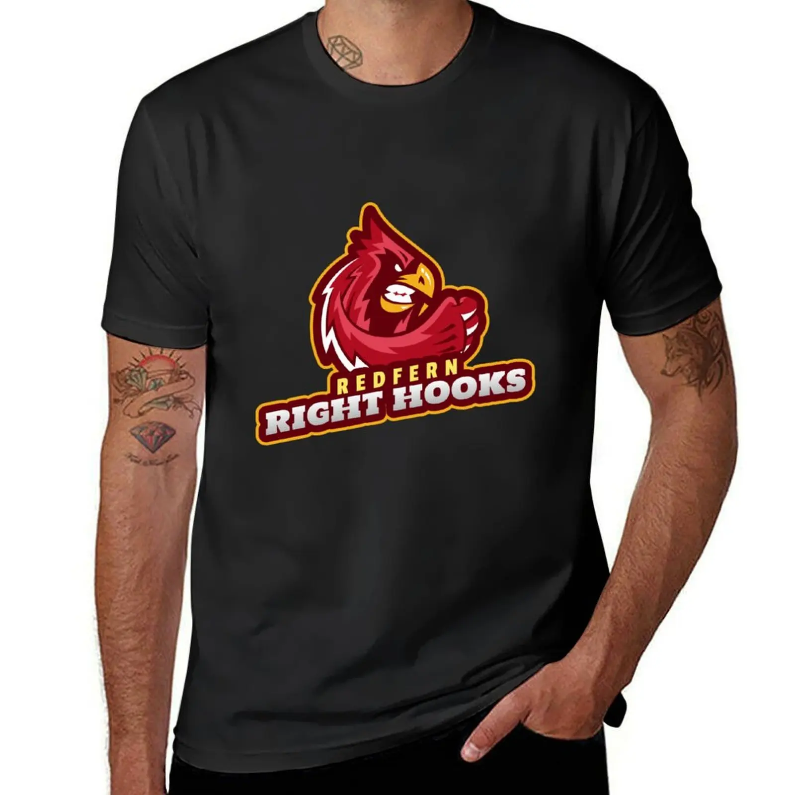 Redfern Right Hooks Merch T-Shirt sweat tops sports fans shirts graphic tees mens workout shirts