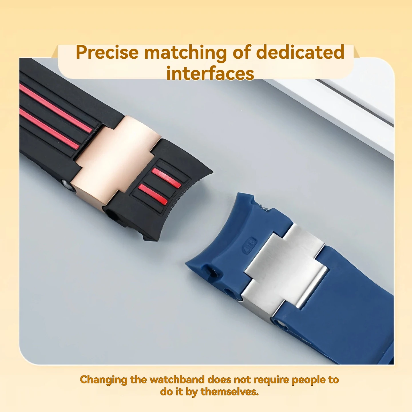 22 مللي متر منحني سيليكون حزام ل أثينا 263 الغوص الإبحار أوليس ناردين المطاط مقاوم للماء الرياضة سوار حزام الساعات مع أدوات