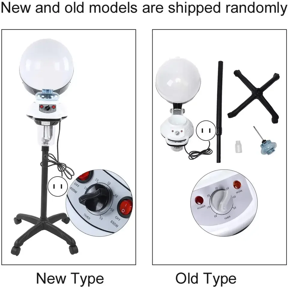 Pengukus Rambut Profesional untuk Pengkondisian Dalam Penguap Wajah Tudung Perawatan Penataan Rambut untuk Perawatan Rambut Salon