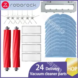 Roborock-Robô Aspirador Acessórios, S7, T7S, S70, S7Max, T7S Plus, Tampa da Escova Principal, Filtro Hepa, Mop Pad Peças De Reposição