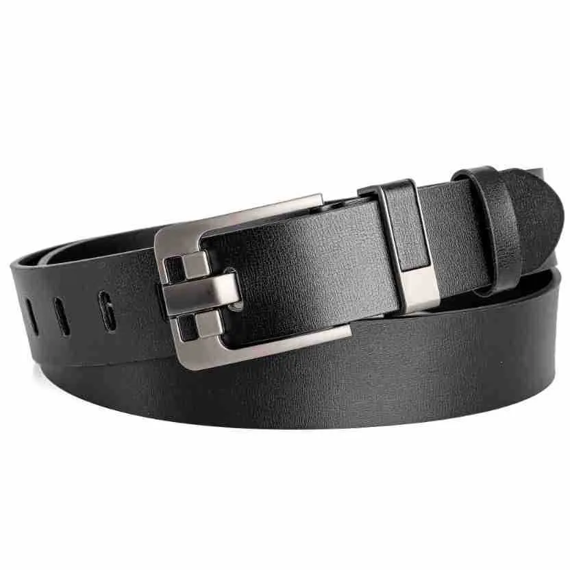Herren-Gürtel mit Vintage-Dornschließe, lässiger Business-Gürtel aus PU-Leder, modischer und vielseitiger Gürtel für junge und mittelalte Männer. – Detail 12