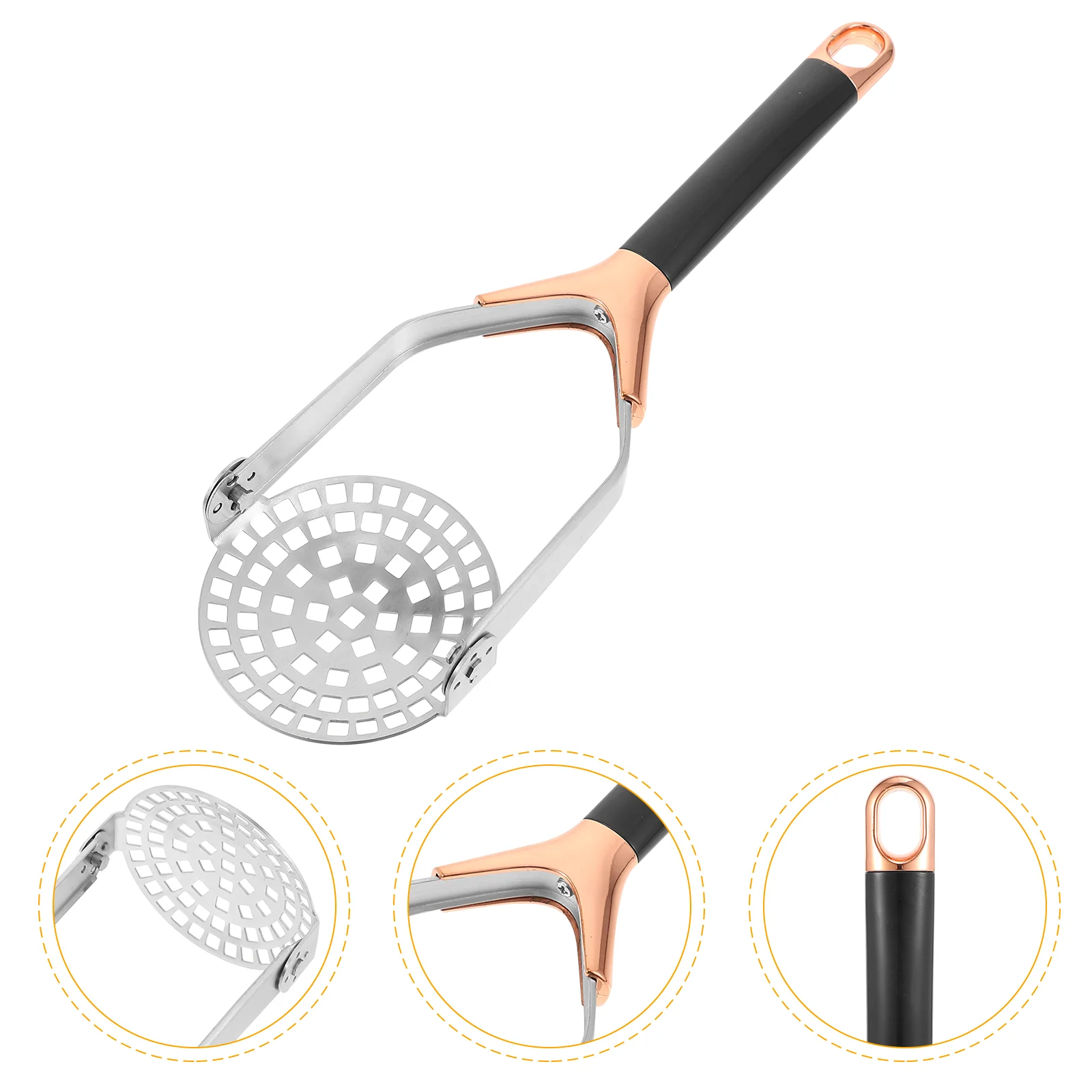 

Potato Stainless Steel Press Manual Masher Presser Crusher Ricer Kitchen Gadget Golden Food