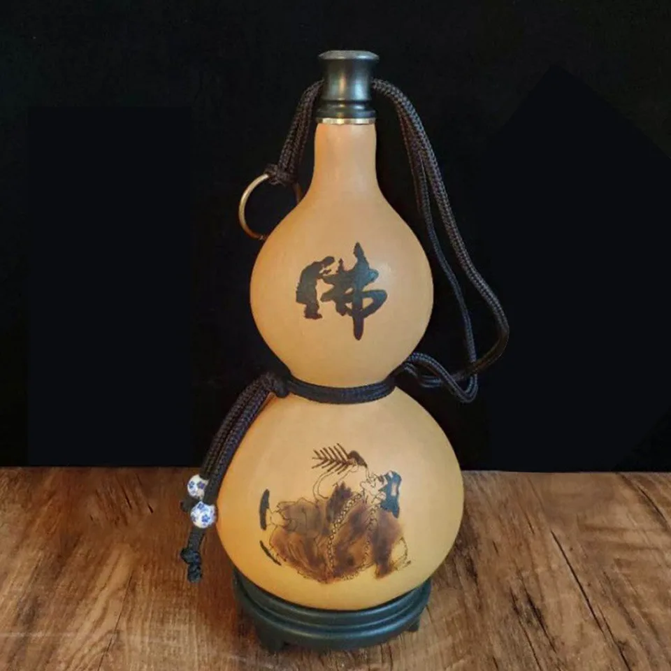 New Chinese Retro Gourd Water Bottle 500ML Durable Wine Bottle