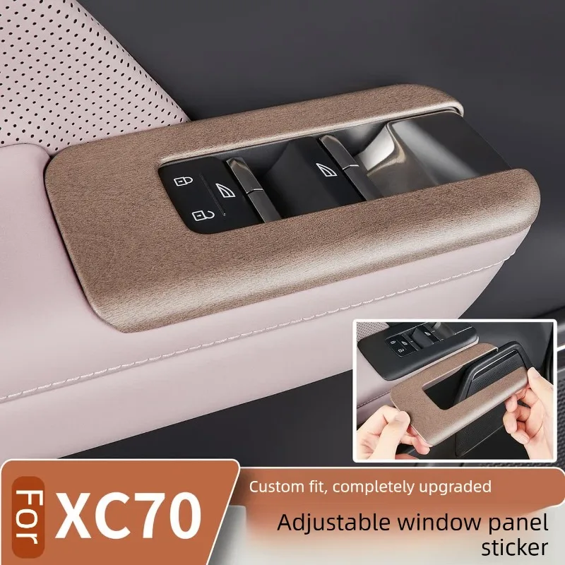 For Wood Grain Window Control Panel Protective Mat, Interior Modification Accessories for Volvo XC70
