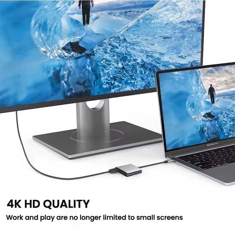 4 in 1 USB C 허브 사진