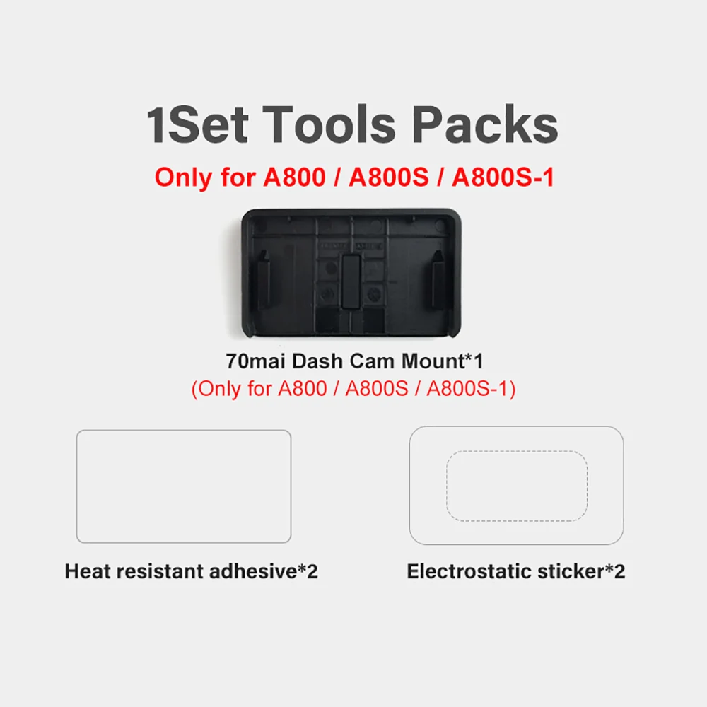 70mai Mount & Sticker Tool Pack für 70mai Dash Cam T800/X800/A810/A510/A800S/A500S/1S/M300/M200 Auto DVR Halterung – Detail 7