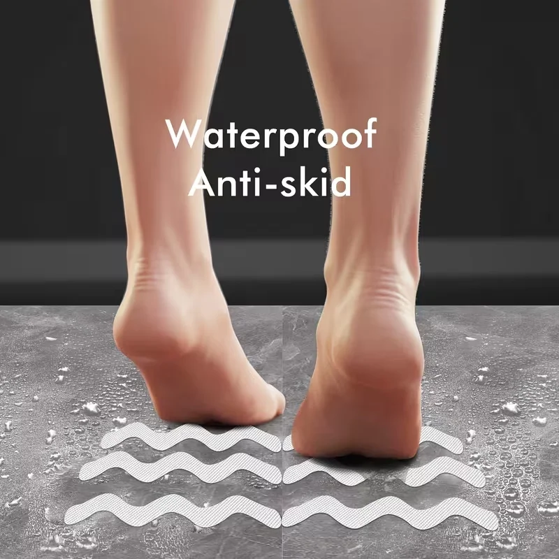 Anti Slip Shower Stickers, Safety Bathtub Non Slip Strips, Adhesive Decals Anti Skid Tape for Tub, Shower