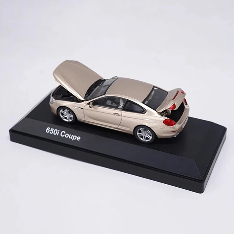 Original Diecast 1:43 Scale 650i Coupe 6 Series Alloy Sports Car Model Finished Product Simulation Toy Gift Static Model Display