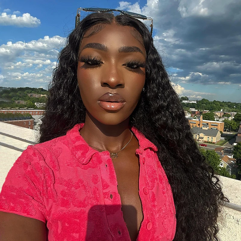 

250 Density Water Wave 5x5 13x4 13x6 360 Hd Transparent Lace Front Wigs For Women Deep Wave Lace Frontal Wigs Curly Human Hair