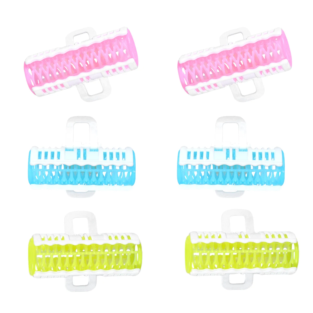 

6pcs Curler Women Styling Waves Plastic Curlers Creative Rollers Retro Rolls Hair Rollers Care Shaping Dry Hair