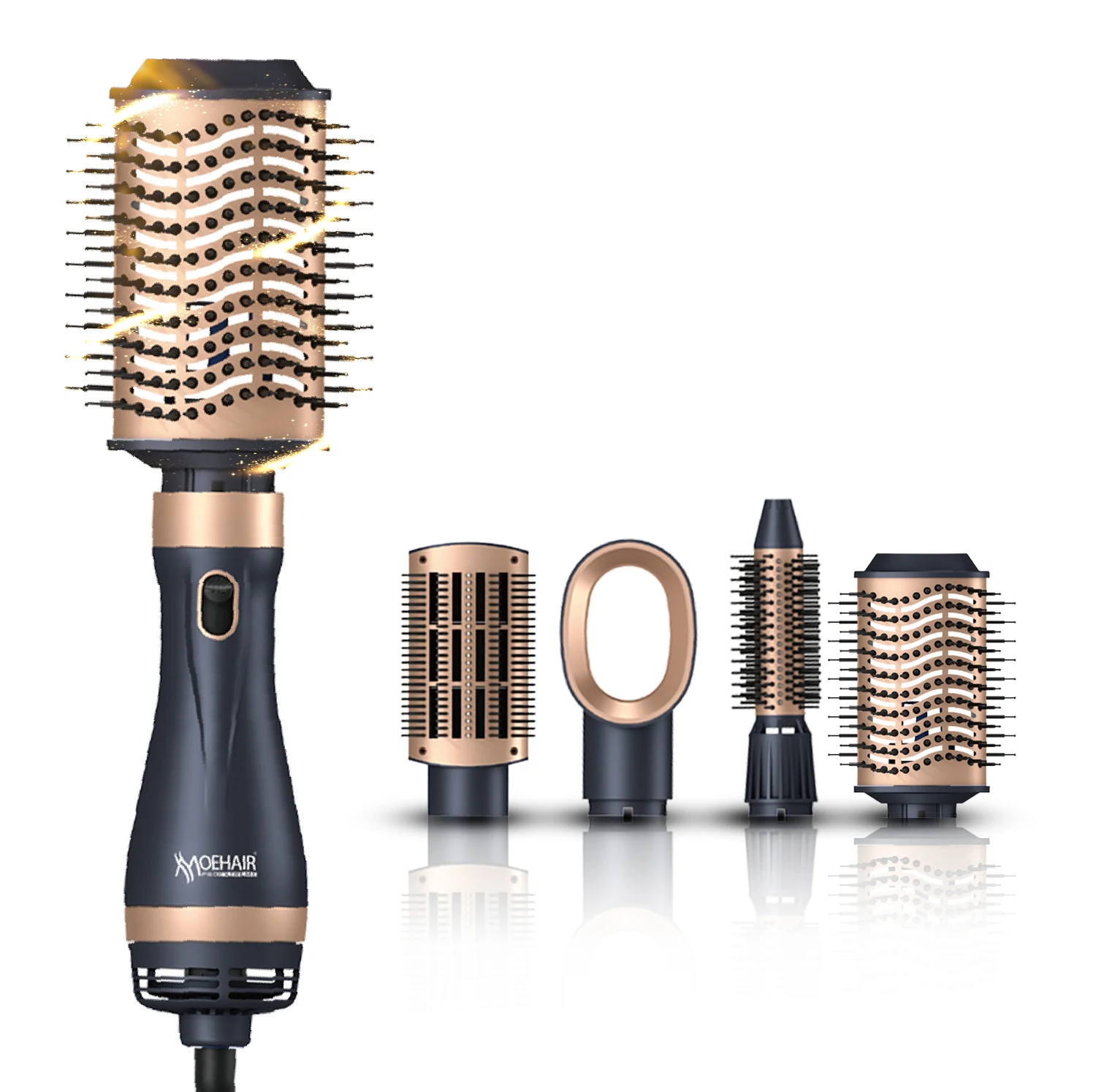 Household 4-in-1 high-speed electric ceramic brush hair dryer