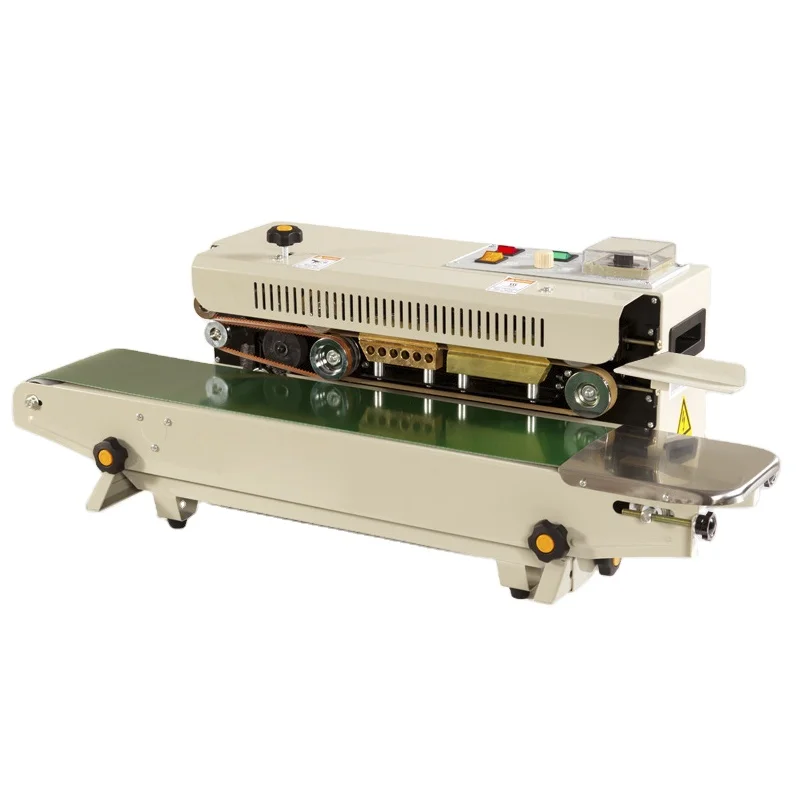 

FR-900 Continous Plastic Bag Sealing Machine, Automatic Sealer, Aluminum Foil Package Sealing Machine