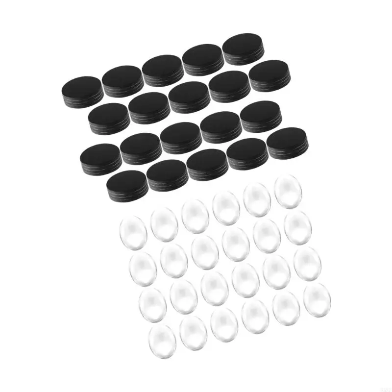 DIY Glass Fridge Magnets for Paper Messages and Small Illustrations 55KF